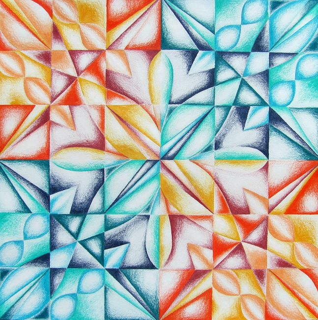 Geometric Radial Balance Study W Colored Pencils Conway High School Art Project High School Art Projects School Art Projects Middle School Art Projects